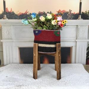 woven flower hamper, orchid basket, boho pot cover, flower pot hanging, hanging air basket, wall boho planter, plant pot cover, PH 2181