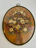 VINTAGE.  1960'S made in Belgium 15X12 features an arrangement of dried flowers
