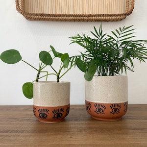 Eye Ceramic Planter Pots