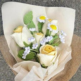 crochet rose pattern, crochet flower pattern,Crochet bouquet,Knitted flower bouquet,Mother's Day gift,Birthday present