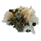 1X(87PCS Dried Pampas Grass Boho Decor Natural  Dried Flowers for Home Decoed