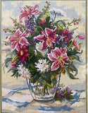 Breathtaking Blossoms Stargazer Lily Dimensions Martha Edwards #2499 12"x16"
