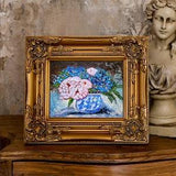 Peonies Painting Floral Original Art Impasto Painting Pink Flowers Wall Art Peony Painting 10" x 8" inches by FlowerOriginalArt