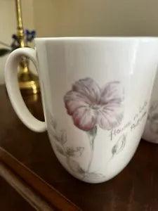 NEW Lenox China -Artist Sketchbook, Mug Geranium / Carnation Sale