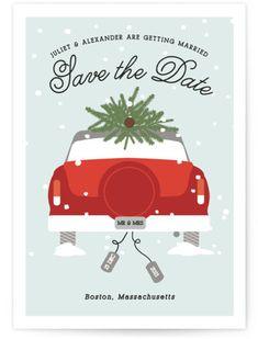 Wed In Winter Save The Date Postcards Flower Delivery