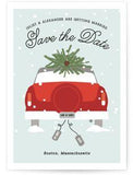 Wed In Winter Save The Date Postcards Flower Delivery