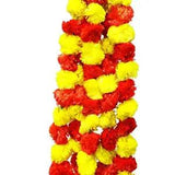 Festival session Decoration Marigold Fluffy Artificial Flower Garlands 5 Piece