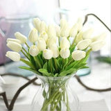 20 pcs real touch PU tulip arrangement, tulip centerpiece, fake tulips, floral arrangement, artificial tulips, wedding centerpiece