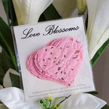 Wedding/event favor. Plantable Paper Seed hearts . Love Blossoms. Can be customized. 2 hearts in one pack