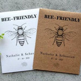 Personalized Bee friendly seed packet favor for wedding, Custom Wildflower Seed Packet, Meant To Bee Seed Envelope, Seed Wedding Favors