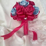 Handmade Satin Bouquet, Ribbon Bouquet, Formal Bouquet, Bridal Bouquet, Prom Flowers, Quinceanera Bouquet, Homecoming Bouquet