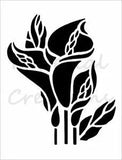 LILIES Lily Bouquet Flowers Floral 8.5" x 11" Stencil Plastic Sheet NEW S594