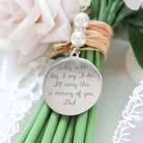 Bouquet Memory Charm - Bouquet Photo Charm - Memory Charm For Bridal Bouquet - Picture Charm Bouquet - Double Wedding Bouquet Charm