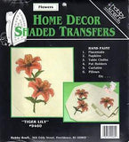 Hobby Kraft Shaded Transfers 9460 "Tiger Lily" Hand Paint Placemats/Napkins/Pill