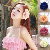 Peony Flower Brooch Barrette Big Artificial Flower Hairpins 1PC Fashion Handmade