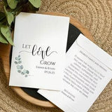 DIY Custom Seed Packets, Let Love Grow Seed Packets, Flower Seed Packets, Kraft, Bridal Shower, Wedding Seed Packets, Love Grows Wild - 3002