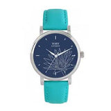 Toff London TLWS-77757 Ladies Grey Water Lilies Flower Watch