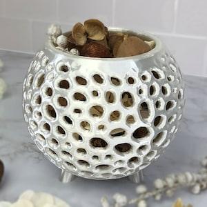 Kokedama with Legs Orchid Pot Orchid Planter Airplant Pot Succulent Pot Voronoi Moss Ball Planter DIY Orchid Pot