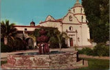 San Luis Rey Mission c1960's Catholic Oceanside CA Fountain Lily Pond Union 76