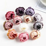 25pcs Silk Peony Roses Artificial Flower Heads Party Wedding Garland Home Decor