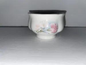 Vintage Jubilee England china sugar bowl with flowers carnation