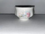 Vintage Jubilee England china sugar bowl with flowers carnation