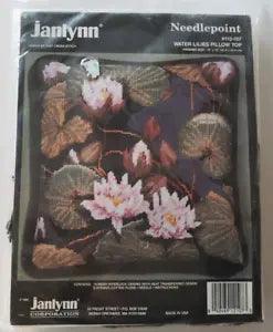 Janlynn #112-107 Needlepoint Water Lilies Pillow Kit 10 x 10 Pink Green Purple