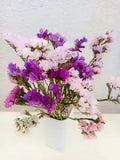 Dried Limonium flower bouquet 8'' (20cm Dried Statice flower home Wedding flower