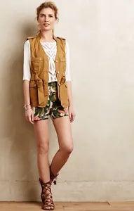 NEW Anthropologie Ranunculus Bloom Shorts Size 12 Petite Z130-24