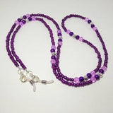 Eyeglass Chain, Sunglasses Chain, Beaded Eyeglass Chain, Eyeglasses String, Purple Beaded Lanyard, Sunglass Holder, Teacher, Office 24