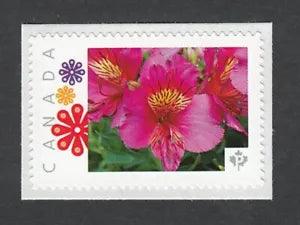 PERUVIAN LILY ALSTROEMERIA = Picture Postage stamp LIMITED Canada 2014 p83fl5/5