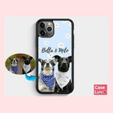 Custom Dog Phone case, Dog Picture gift, Cat Personalized, Dog Face Phone case, iPhone 14, iPhone 13, iPhone 12, iPhone 11, Dog Cat mom gift
