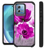 FUSION Case For Motorola Moto G Stylus 5G 2023 Hybrid Cover PEONY PINK FLOWER
