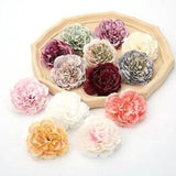 Silk Peony Rose Flowers - Artificial Flower Head Wedding Party Home Decorations