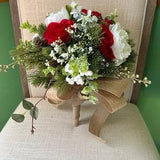 Bridal Bouquet - Christmas/Winter bouquet - Boutonniere - MADE to order