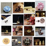 Various Copper Church Alloy Ceramic Buddhism Incense Burner Holder Plate Decor