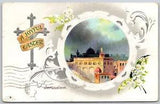 Joyful Easter Postcard Jerusalem Inset Lily of the Valley Birn Bros BB London