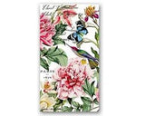 TWO Individual Napkins Birds Peonies Flowers Guest Towels Decoupage (578)