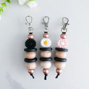 Flower Keychain/Beaded Keychain/Keychain/Sunflower