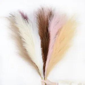 1Pc 110cm Artificial Grass Dried Reed Flowers Bouquet Wedding Decoration