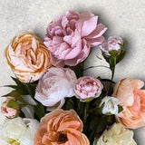 Peony Bouquet, Faux Flowers, Forever Flowers, Special Occasions, Wedding Bouquet, Dried Flowers