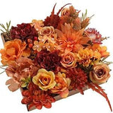 Artificial Flowers 25pcs Real Looking Red Silk Fake Flowers Combo with Stems