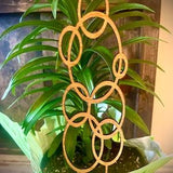 Indoor boho plant trellis-bubble shapes available in 12 finishes and 3 sizes;