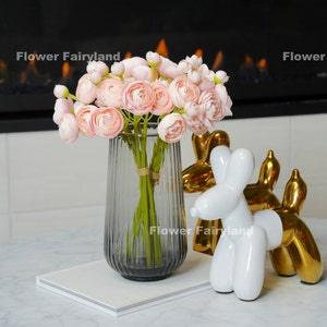 Mini Ranunculus Small Bundle | High Quality Artificial Flower | DIY Floral | Wedding/Home Decoration | Gifts - Soft Pink