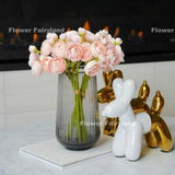 Mini Ranunculus Small Bundle | High Quality Artificial Flower | DIY Floral | Wedding/Home Decoration | Gifts - Soft Pink