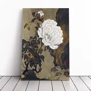 A Peony Flower Canvas Print Wall Art Framed Picture Home Decor Large
