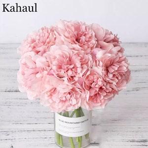 Personalized peony artificial artificial silk flowers for home decoration wedding bouquet for bride high quality fake flower faux living