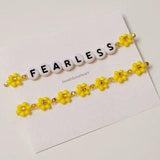 Fearless Beaded Flower Bracelet | Custom Beaded Bracelets