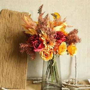 Artificial Plants Simulation Flowers For Fall Autumn Thanksgiving Day Home Decor