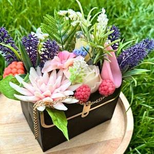 Soap Flower Bouquet, Soap Bouquet, Handmade Soap, Soap Flower, Birthday Gift, Romantic Gift, Decorative Soap, Gift for Her, Rose Soap